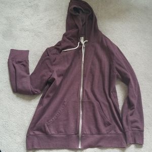 Maroon zip up hoody